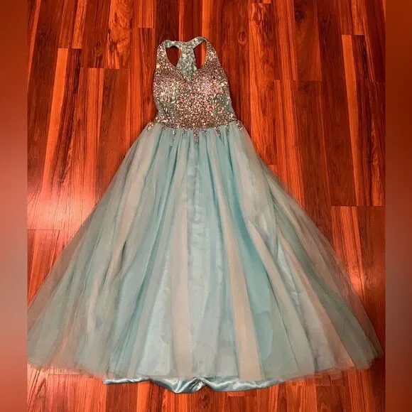 Dresses | Alineprincess Halter Tulle Sleeveless Long Prom Dresses With Beading Hoco | Poshmark Dresses | Alineprincess Halter Tulle Sleeveless Long Prom Dresses With Beading Hoco | Poshmark